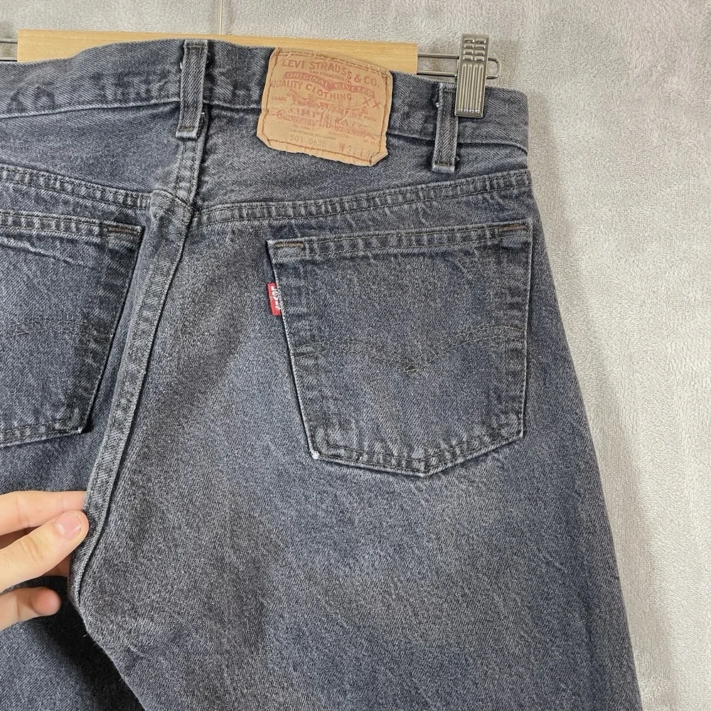 Vtg 80s Levis 501-0658 Black Jeans Mens 31x34 (fit 30x33) Made in USA 1984